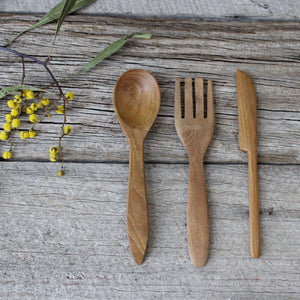 Wooden Plates, Bowls & Cutlery - Tribe Castlemaine