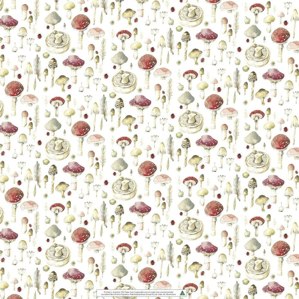 Wrapping Paper Mushrooms - Tribe Castlemaine
