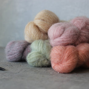 Yarn : Botanical Dyed Kid Mohair/Silk - Tribe Castlemaine