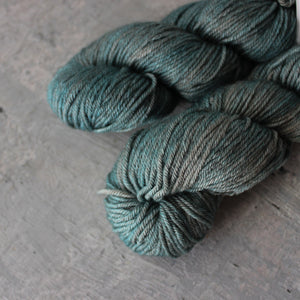 Yarn: Hand-dyed Silk/Merino/Yak 'Old Blue Jeans' - Tribe Castlemaine