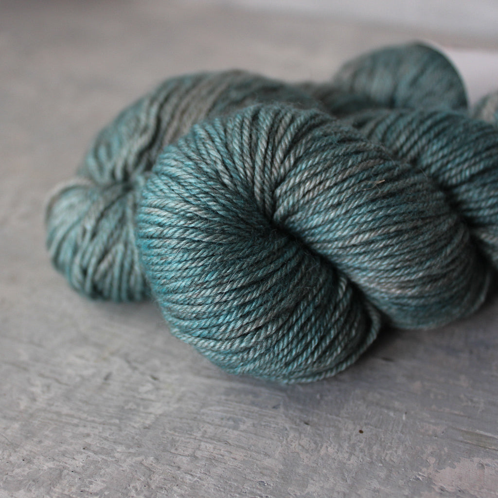 Yarn: Hand-dyed Silk/Merino/Yak 'Old Blue Jeans' - Tribe Castlemaine