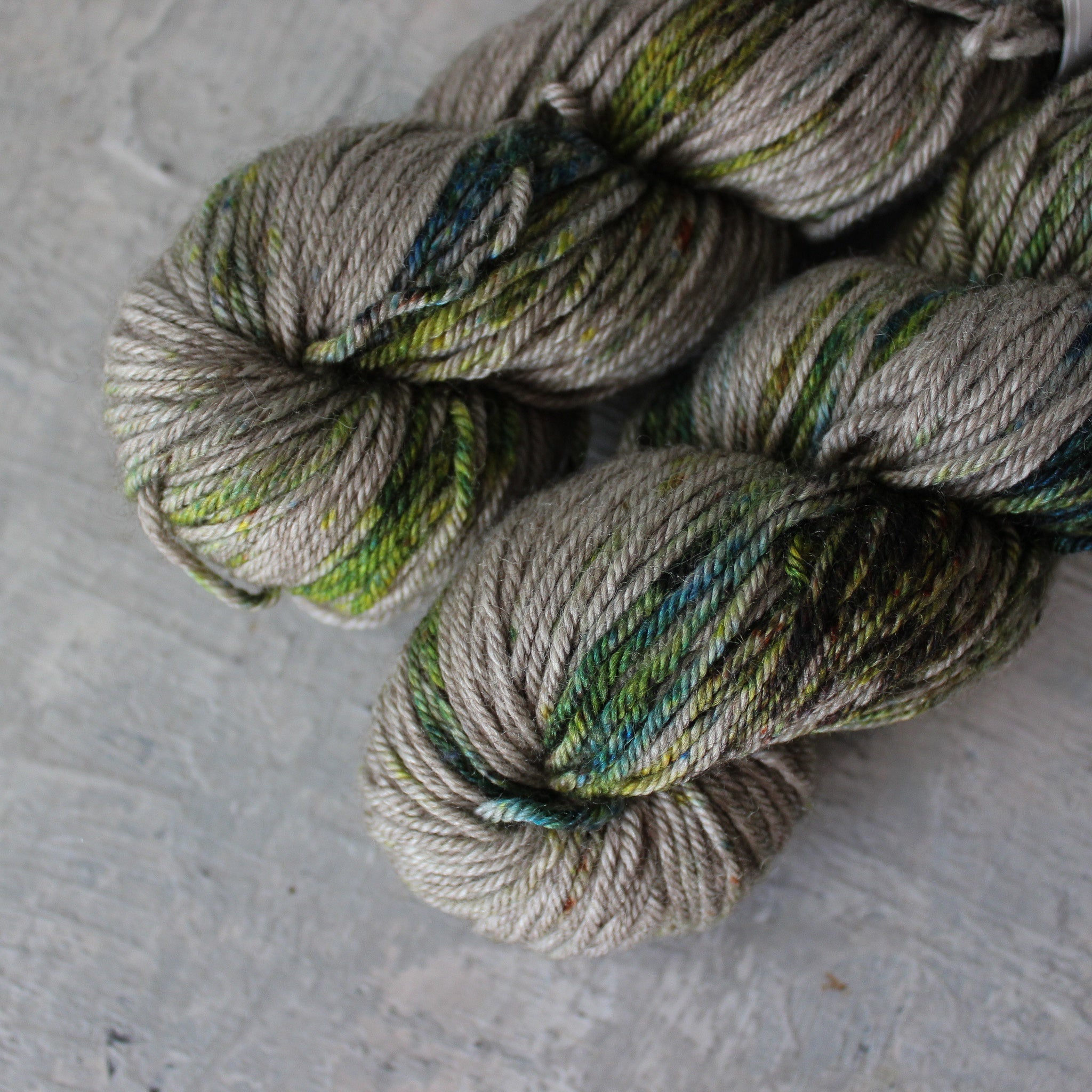 Yarn: Hand-dyed Silk/Merino/Yak 'Where the Forest Meets the Sea' - Tribe Castlemaine
